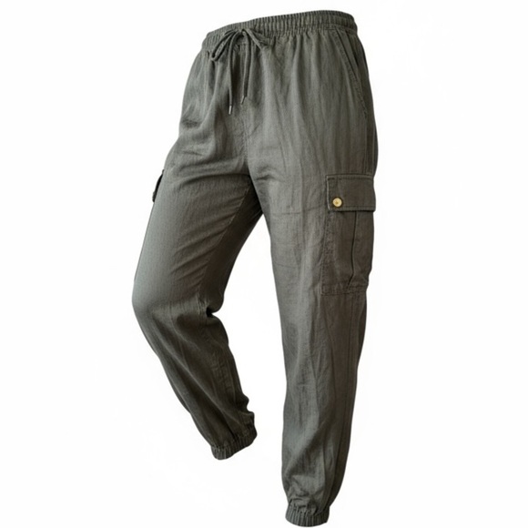 Michael Michael Kors Plus Size Women’s Black Cargo Pants - Picture 1 of 10